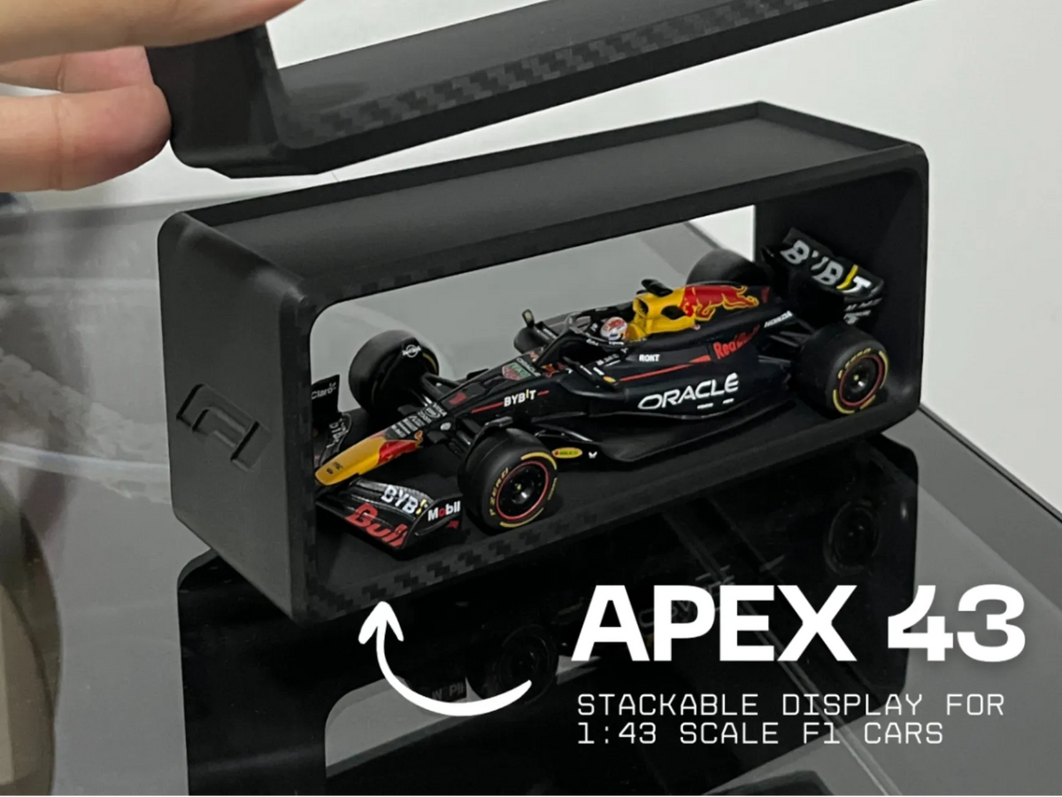APEX43 · Présentoir empilable pour voitures de F1 à l'échelle 1:43 - Auto Print