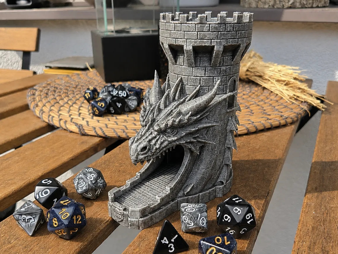 Tour de dés Dragon – modèle 3 - Geek Print