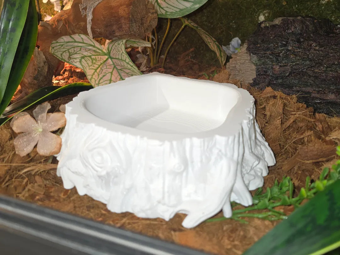 Bol d'eau pour reptile en forme de tronc d'arbre - Pet Print