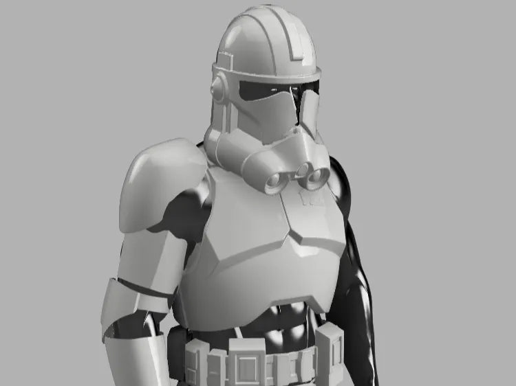 Armure portable de soldat clone de Phase II. Star Wars - Geek Print