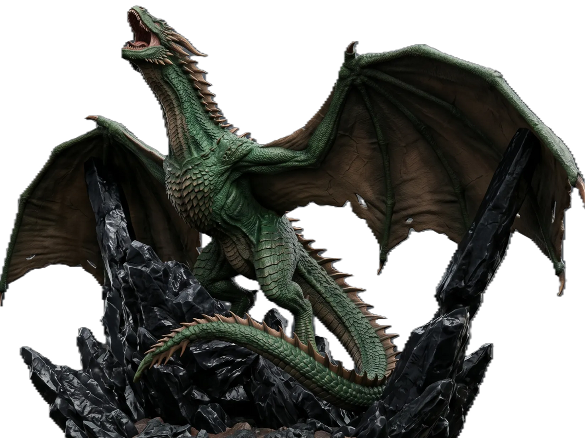 Rhaegal – Le Dragon Vert de Game of Thrones - Geek Print