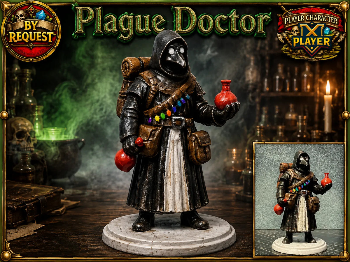 Docteur de la peste guérisseur: DnD D&D Pathfinder Miniature - Cosplay Print