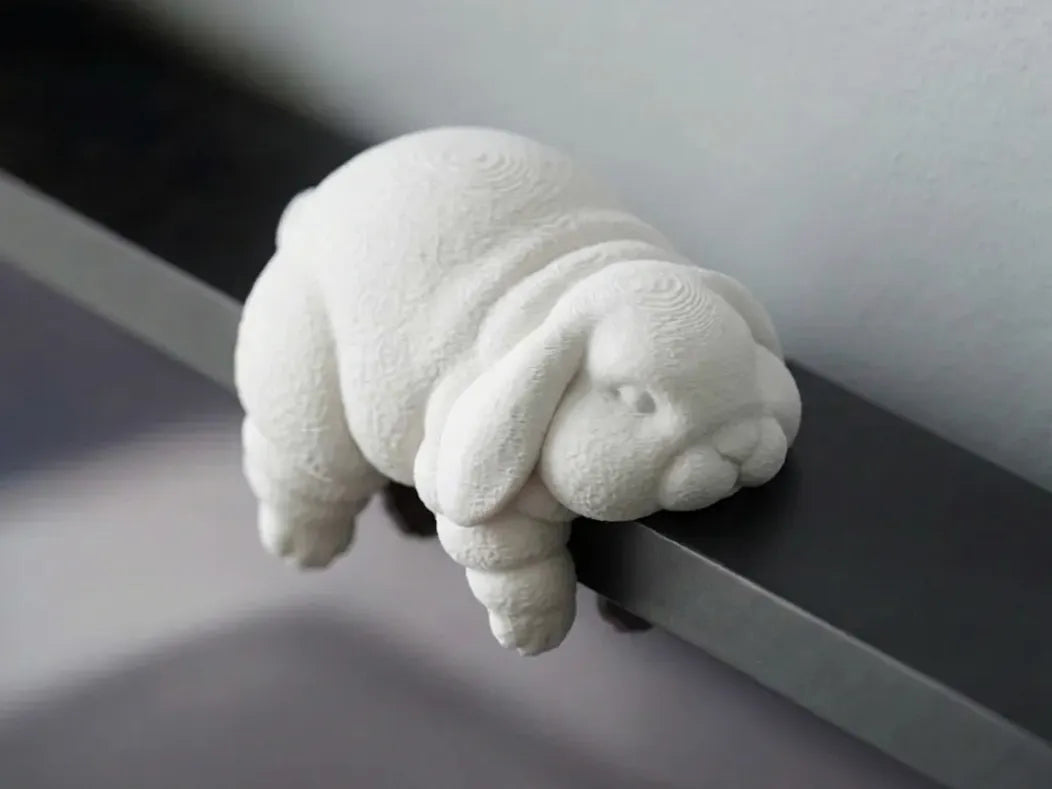 Lapin Gros Dormeur - Compagnon de Moniteur de Pâques - Figurine Print