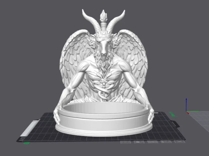 Gothique Bol d'autel Plat à Bibels - Baphomet - Bijoux Print