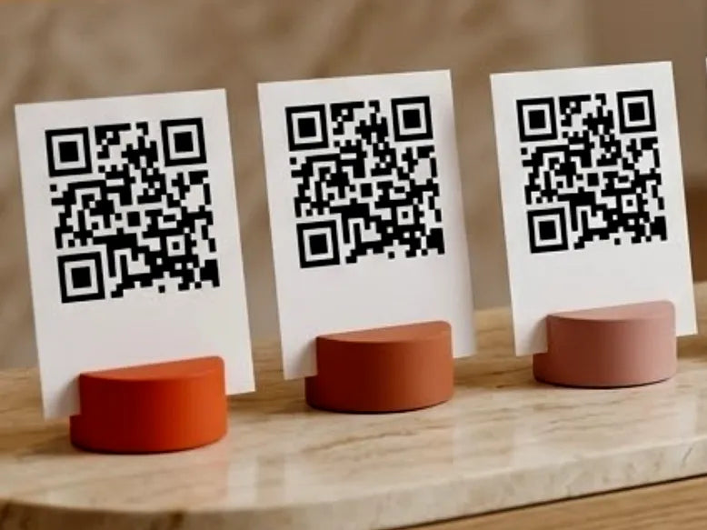 Support de carte QR/Menu - NFC Print