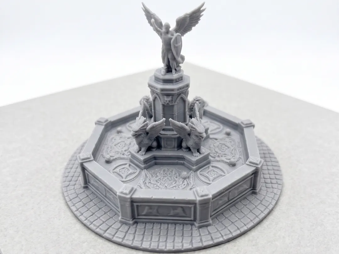 Éléments de décor de table - Fontaine de ville - Maquette Print