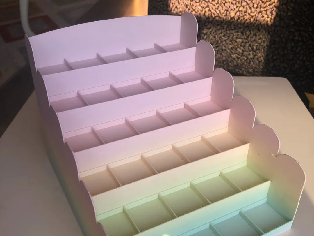 Présentoir à vernis à ongles - Affichage de 30 bouteilles - Sans supports - Beauté Print