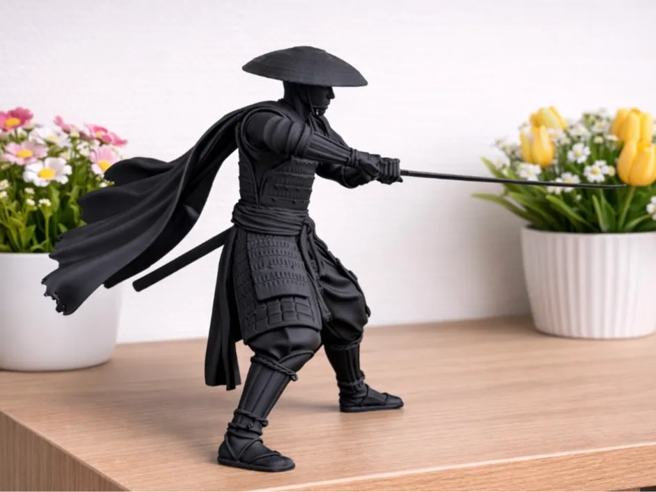 Samouraï Dynamique – Figurine 3D - Figurine Print