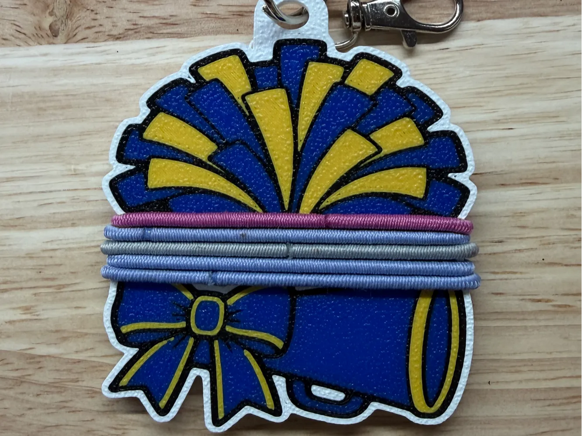Porte-porte-clés élastique à cheveux - Pom-pom girl - Beauté Print