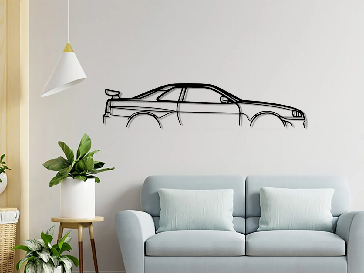 Nissan Skyline R34 GTR Art Mural - Auto Print