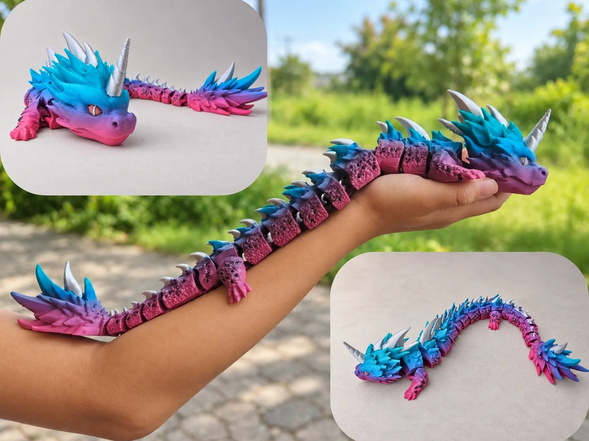 Dragon Licorne Articulé Flexible - Jeux Print
