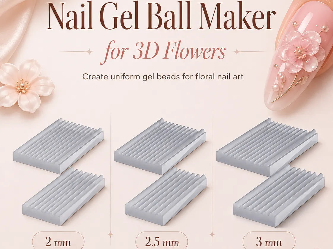Kit de création de billes de gel pour ongles – Nail art 3D de 2, 2,5 & 3 mm - Beauté Print