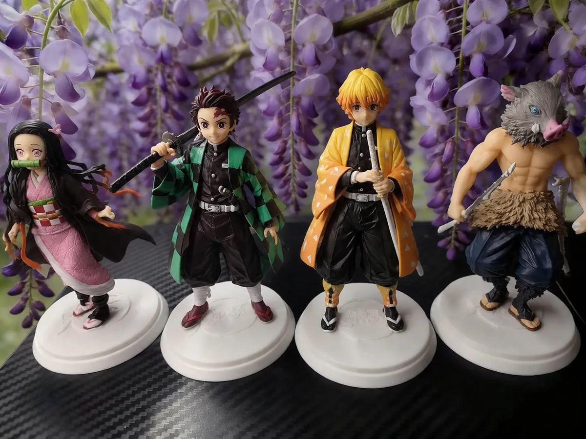 Les principaux protagonistes de Demon Slayer en position debout - Figurine Print