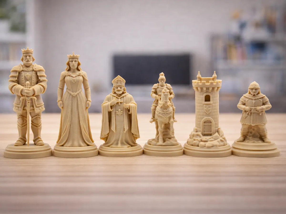 Jeu d'échecs médiéval – modèle 2 - Jeux Print