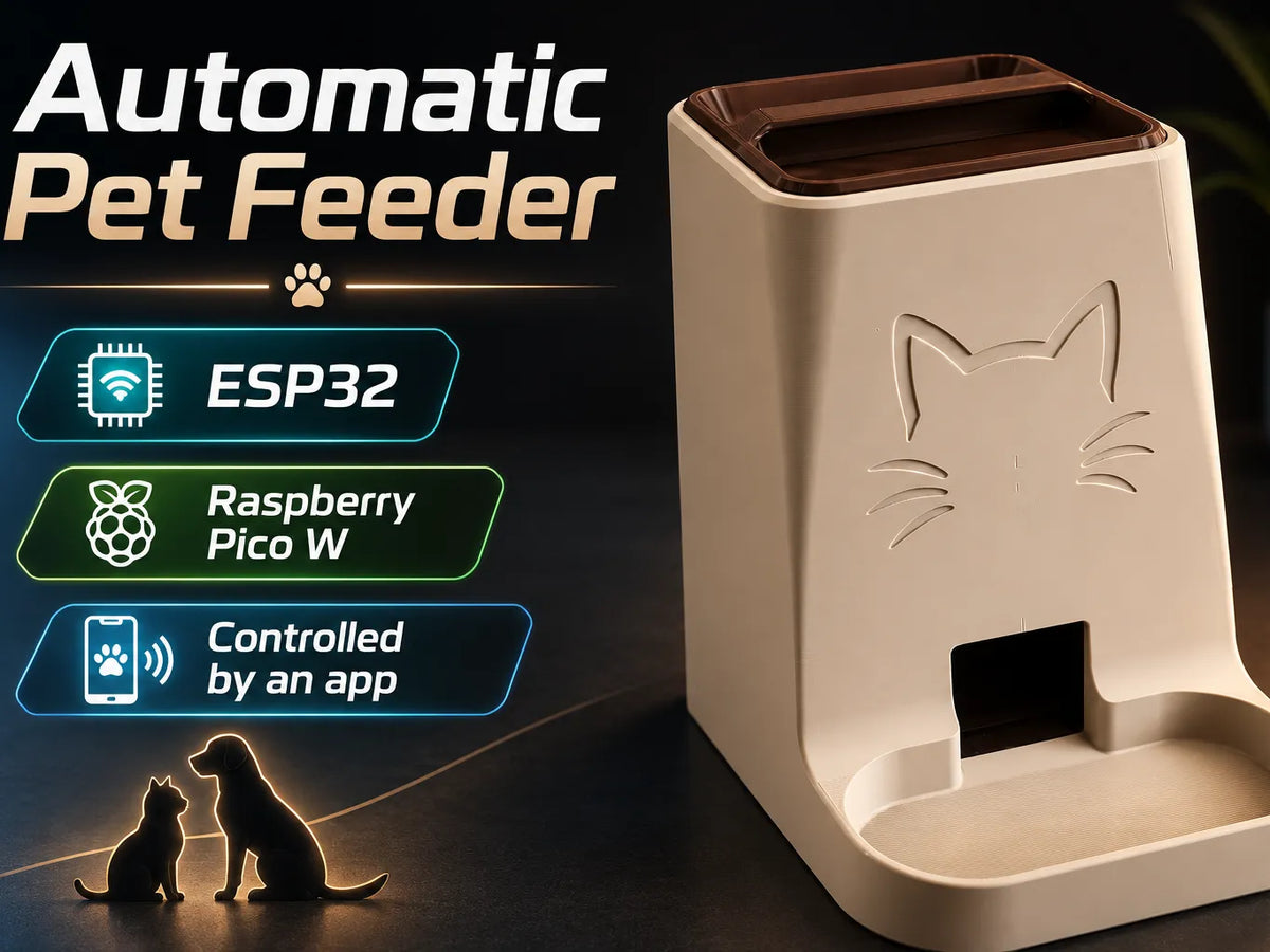 Distributeur Automatique de Nourriture pour Animaux - Pet Print