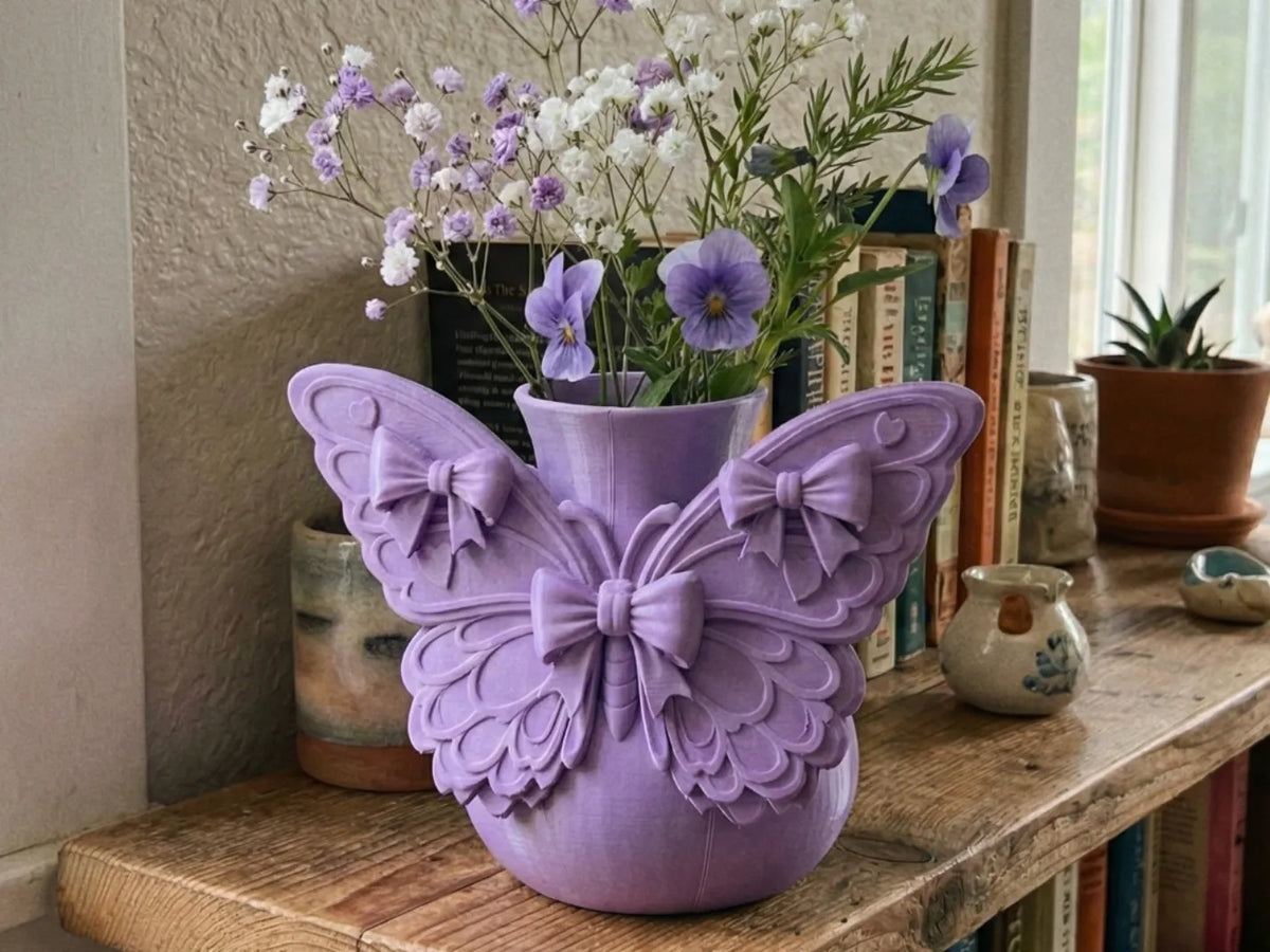 Vase Nœud Papillon Papillon - Centre de table floral décoratif - Fêtes Print