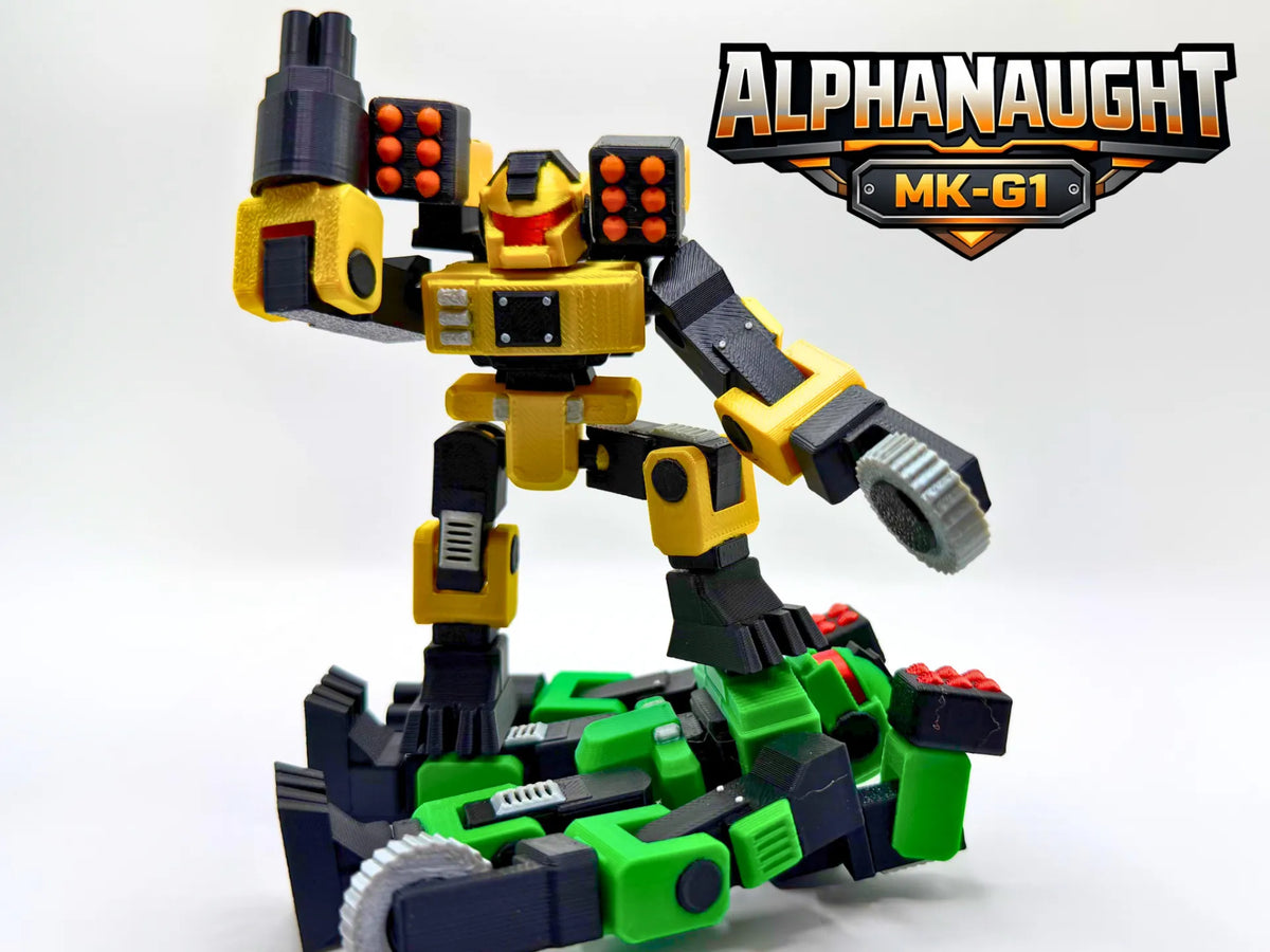 AlphaNaught Mk-G1 : Figurine de robot articulée modulaire - Figurine Print