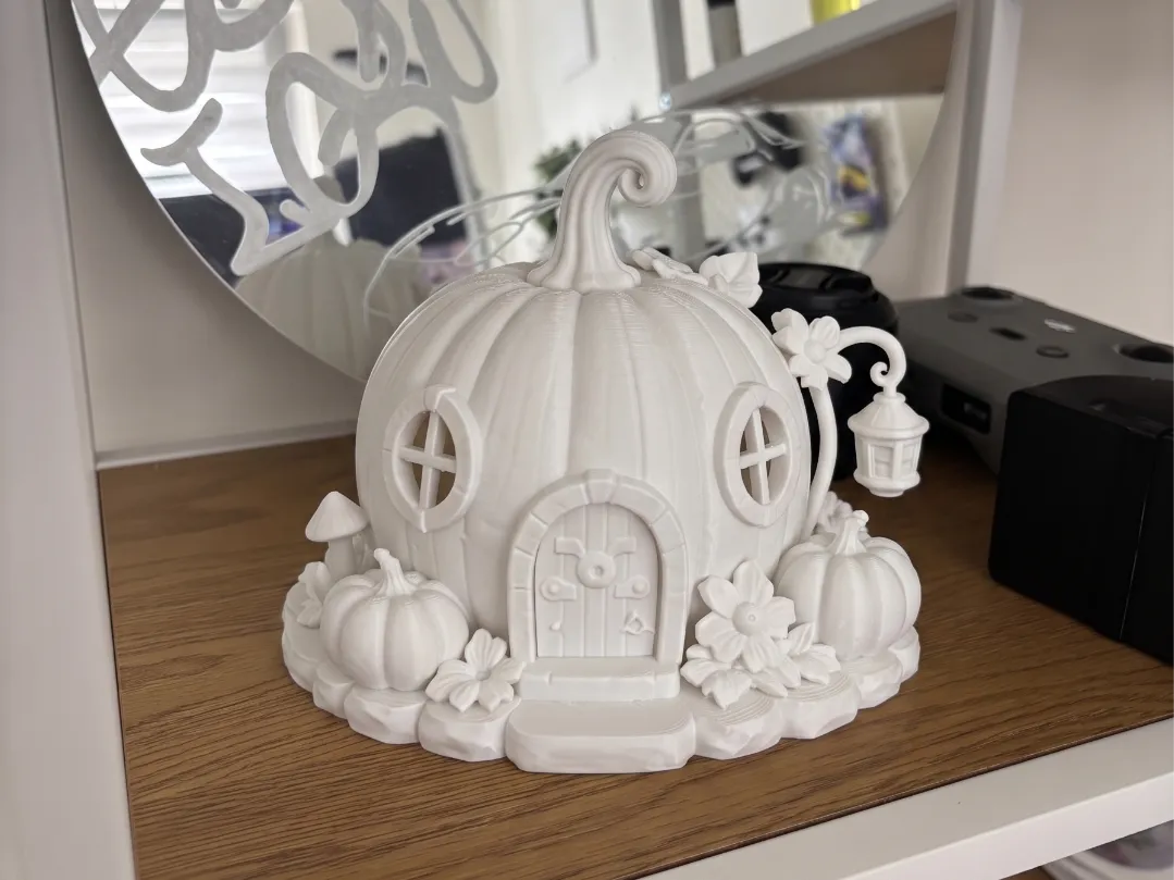 Maison de Fée Citrouille Magique – Décor d'Automne Confortable - Maquette Print
