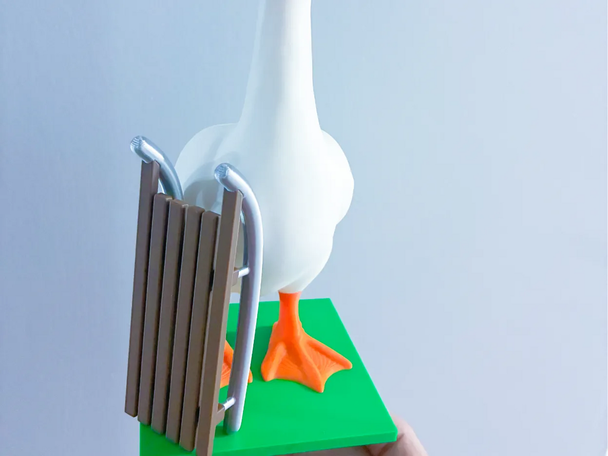 Luge d'hiver pour oie de bureau - Sport Print