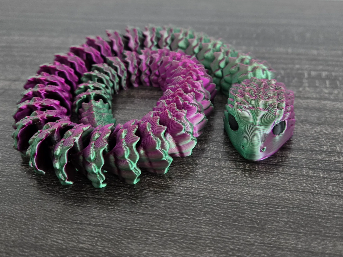 Serpent Flexible Écailleux - Jouet Serpent Articulé Anti-stress - Jeux Print