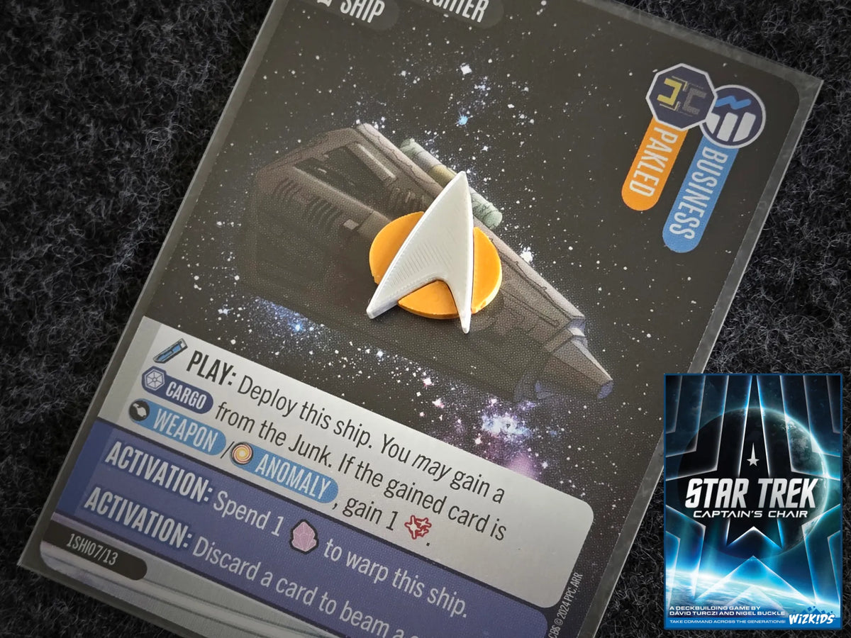 Star Trek : Siège du Capitaine - Jetons d'échappement d'insigne - Geek Print