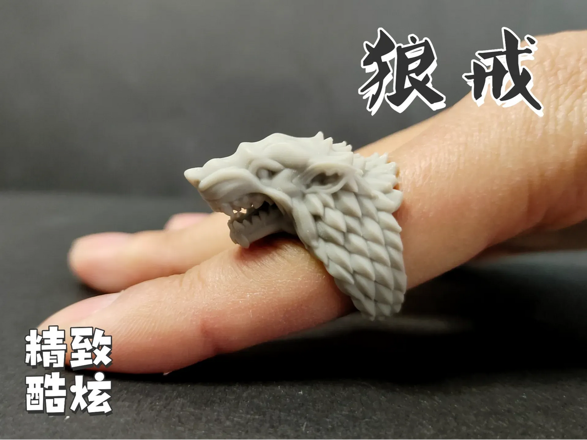Bague tête de loup (Loup-garou)(Game of Thrones) - Geek Print