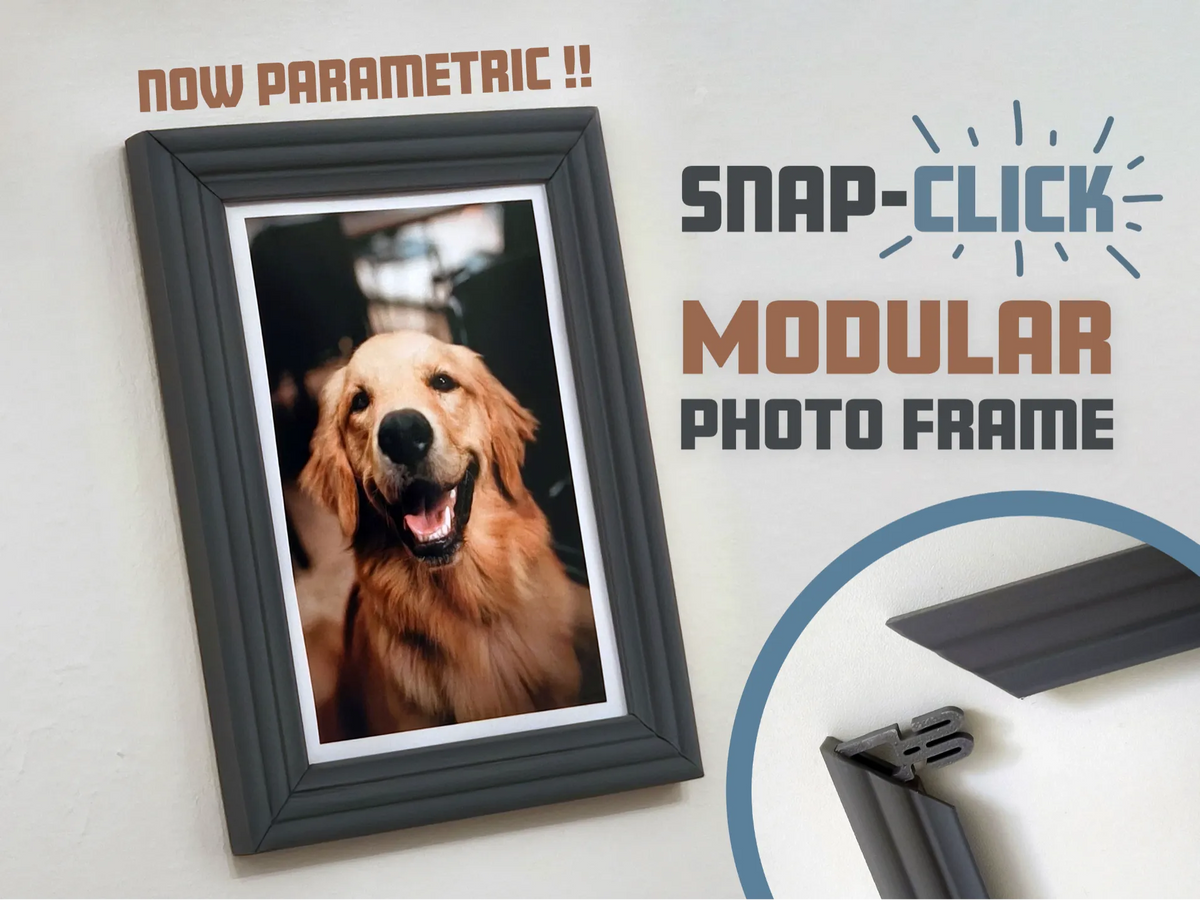 Cadre photo paramétrique Snap-Click - Classique moderne - Maison Print
