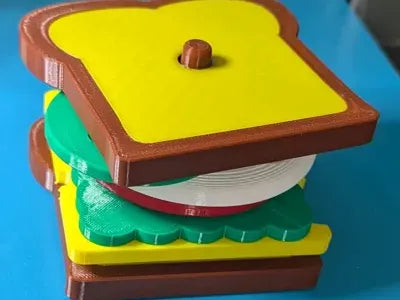 Jeu de tri, d'empilage et d'association de tartines Montessori - Jeux Print