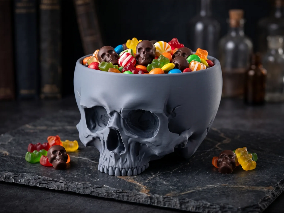 Bol à bonbons en forme de crâne – modèle 2 - Fêtes Print