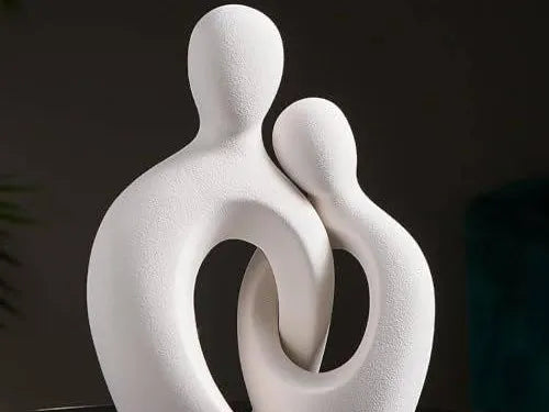 Sculpture Abstraite de Couple Amoureux - Art Print