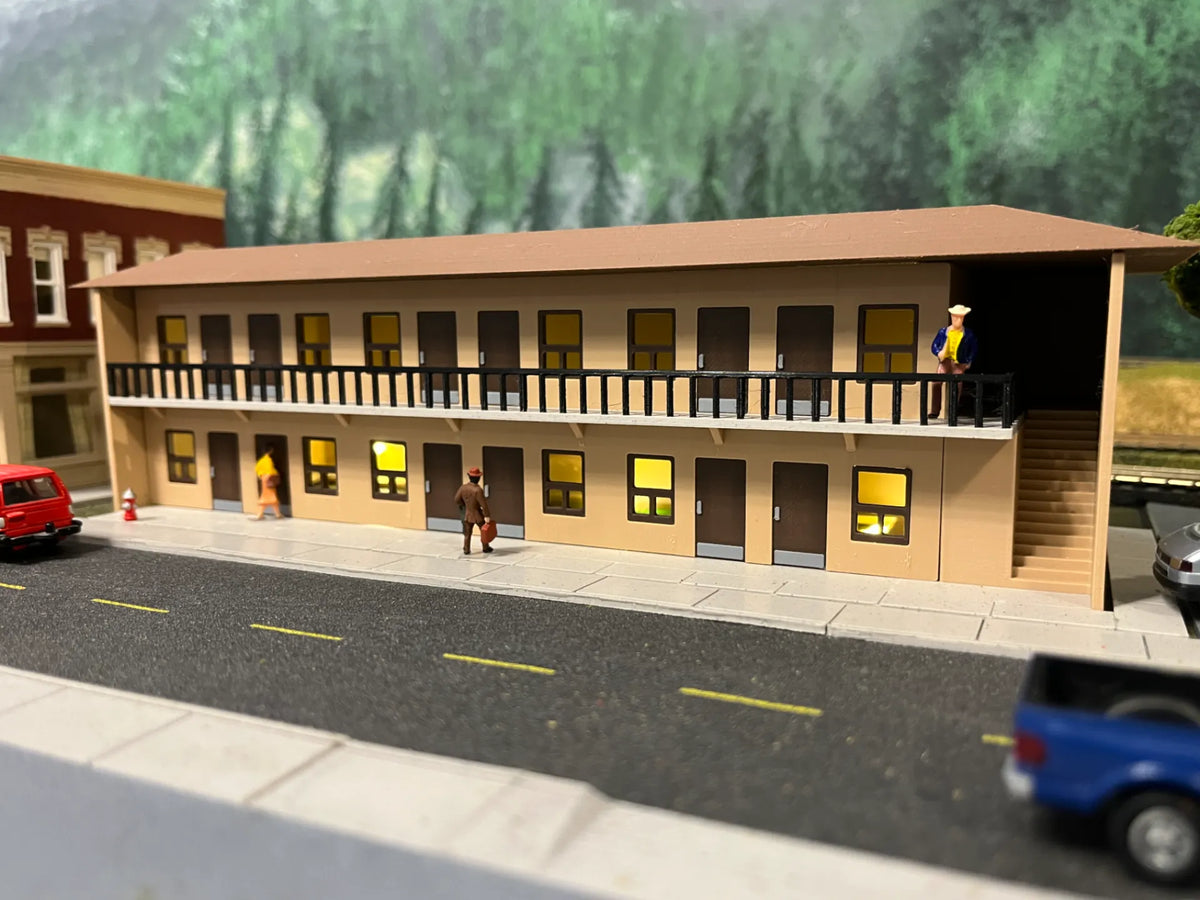 Motel (Hôtel) - Échelle HO 1/87 - Maquette Print