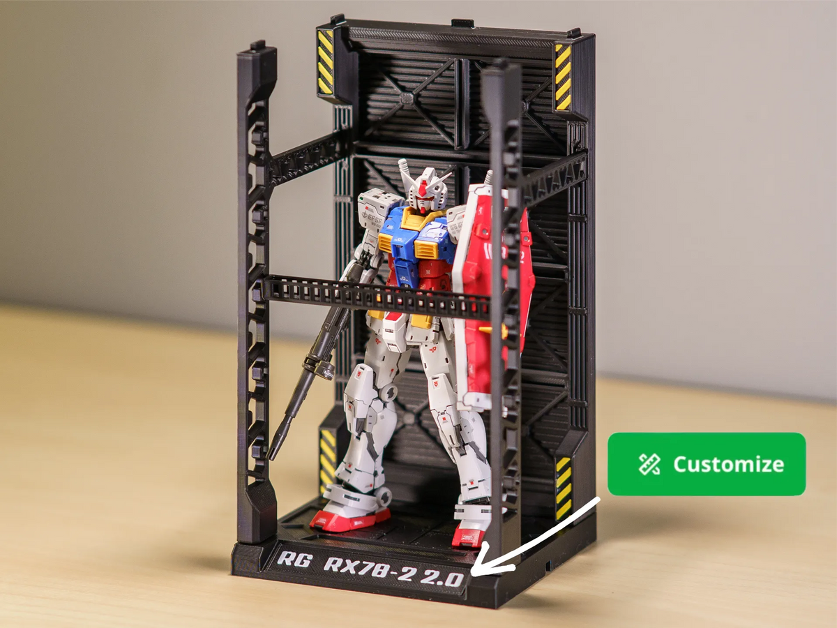 Hangar Gundam Modulaire - Figurine Print