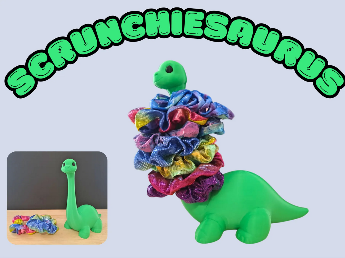 Scrunchiesaurus - Support pour élastiques à cheveux dinosaure - Beauté Print