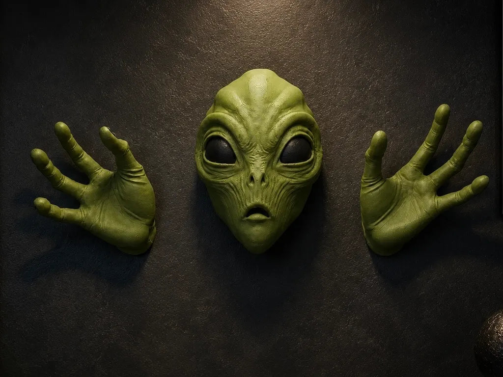 Décor mural Alien – Ensemble décoratif tête et mains - Cosplay Print
