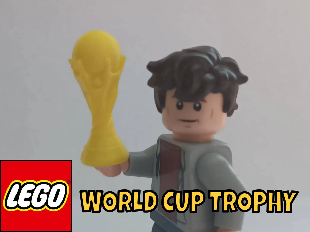 Trophée de la Coupe du Monde Compatible LEGO pour Minifigurines - Sport Print