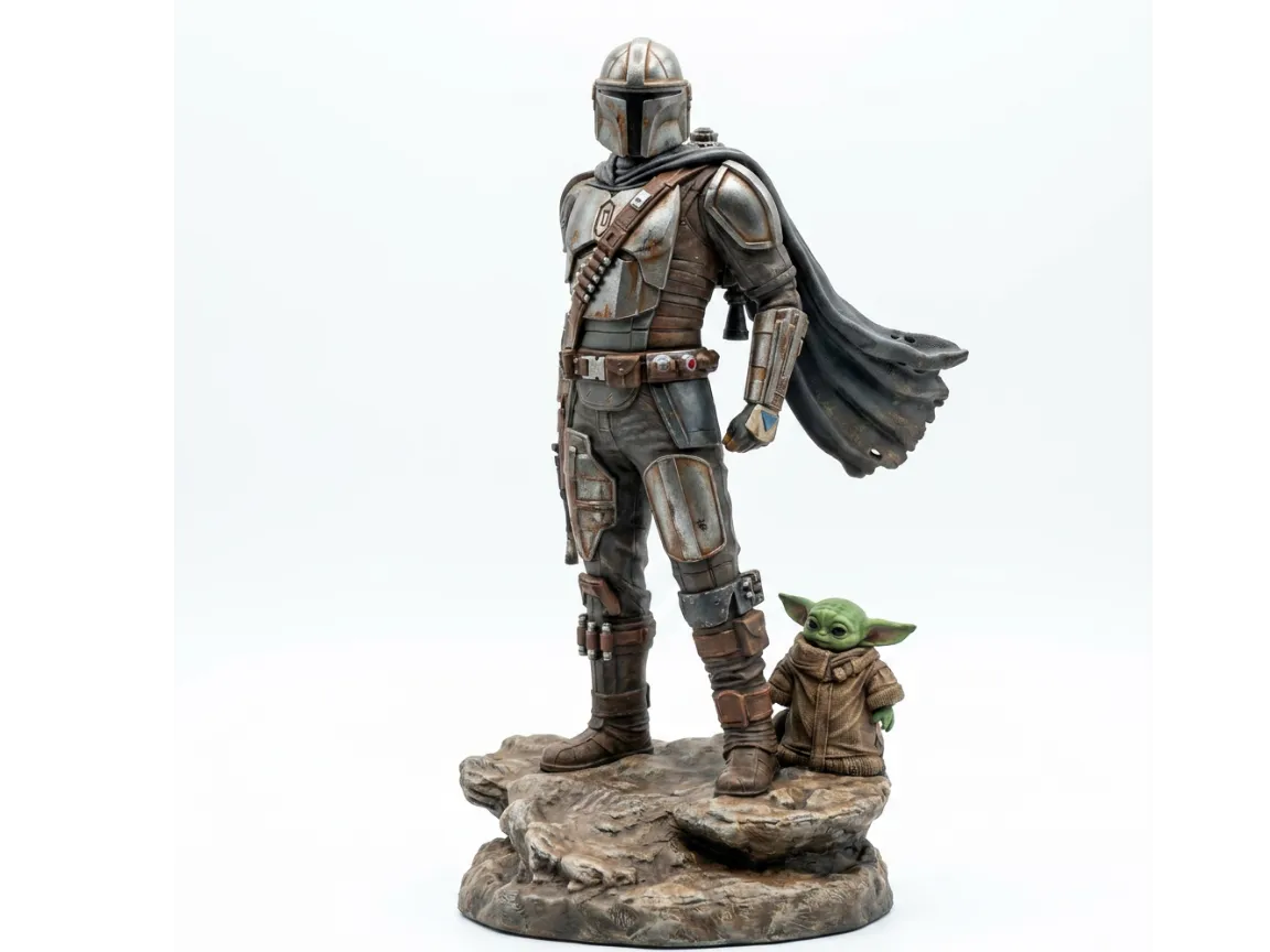 Le Mandalorien & Grogu (Star Wars) - Geek Print