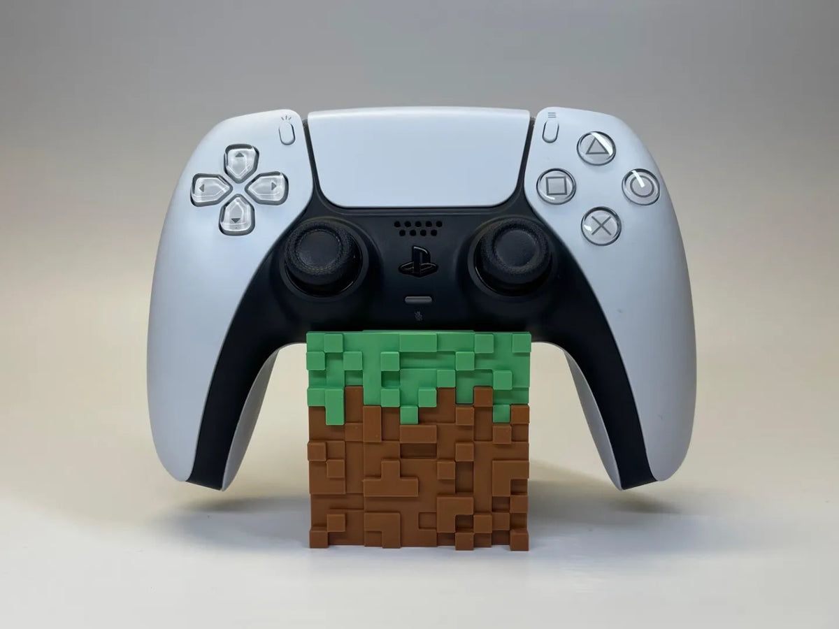 Support de manette PS5 Bloc d'herbe - Tech Print
