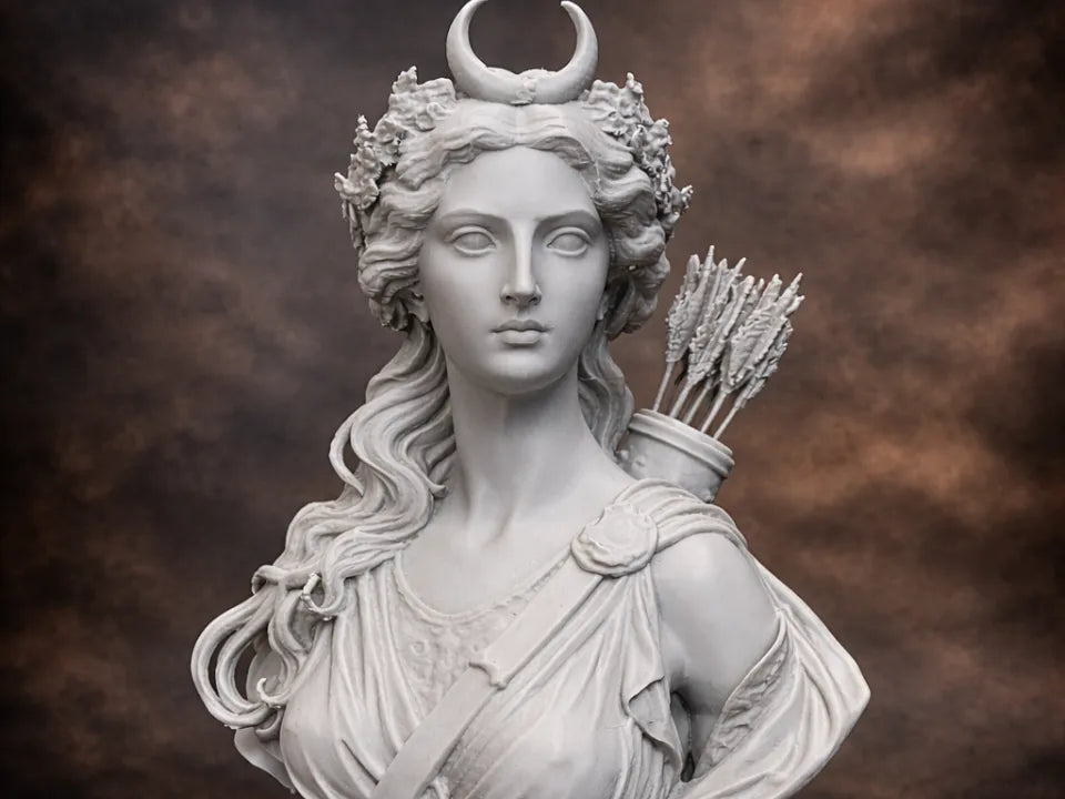 Jeune Artémis – Buste Classique (Diane Réinventée) - Art Print