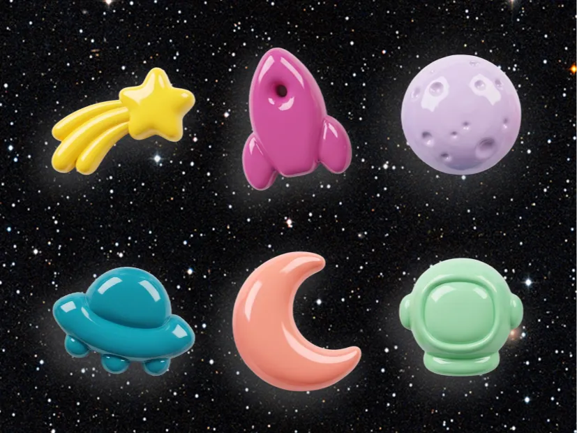Décoration murale spatiale — Style bulle pour chambre d'enfants - Bébé Print