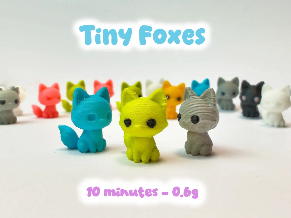 Mini Chibis Renards – Adorables Mini Figurines à Impression Rapide - Figurine Print