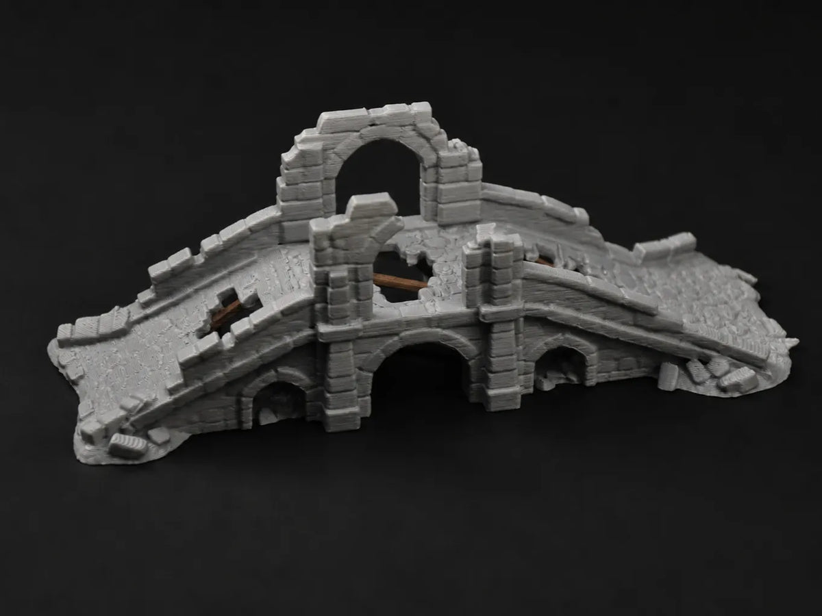 Pont de pierre en ruine – Terrain miniature DND - Jeux Print