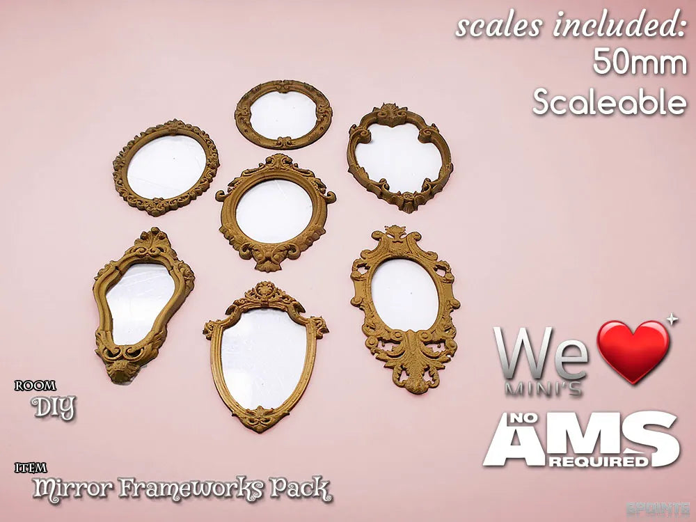 WLM - Pack de cadres miroir DIY - Beauté Print