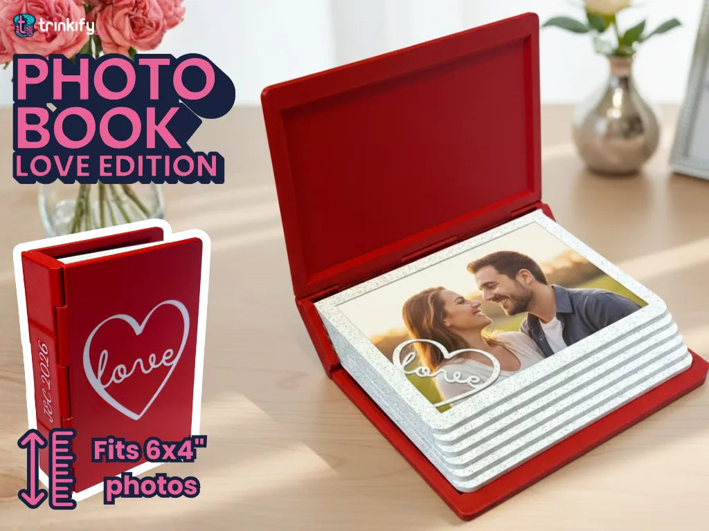 Livre photo amour Saint-Valentin – Album photo 4x6" x12 - Figurine Print