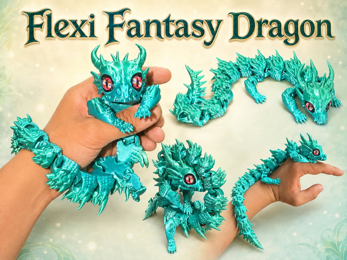 Dragon Flexible Fantaisie – Jouet Dragon Articulé - Jeux Print