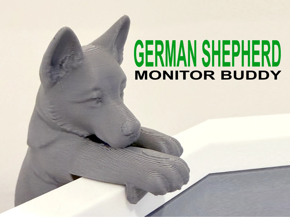 Chiot Berger Allemand Compagnon de Moniteur - Figurine Print