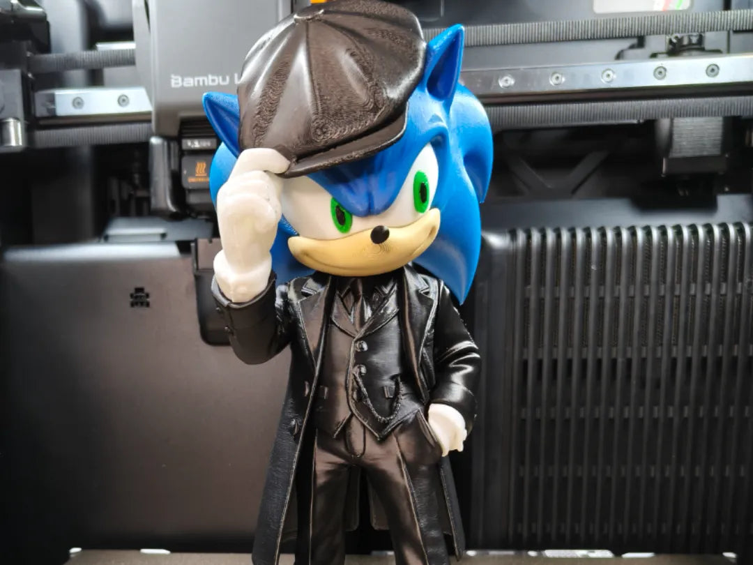 Sonic le Hérisson – Figurine style Peaky Blinders - Figurine Print