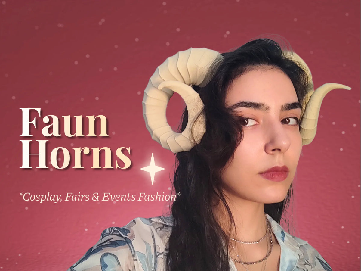 Cornes de Faune - Accessoire portable pour GN et foires médiévales - Cosplay Print