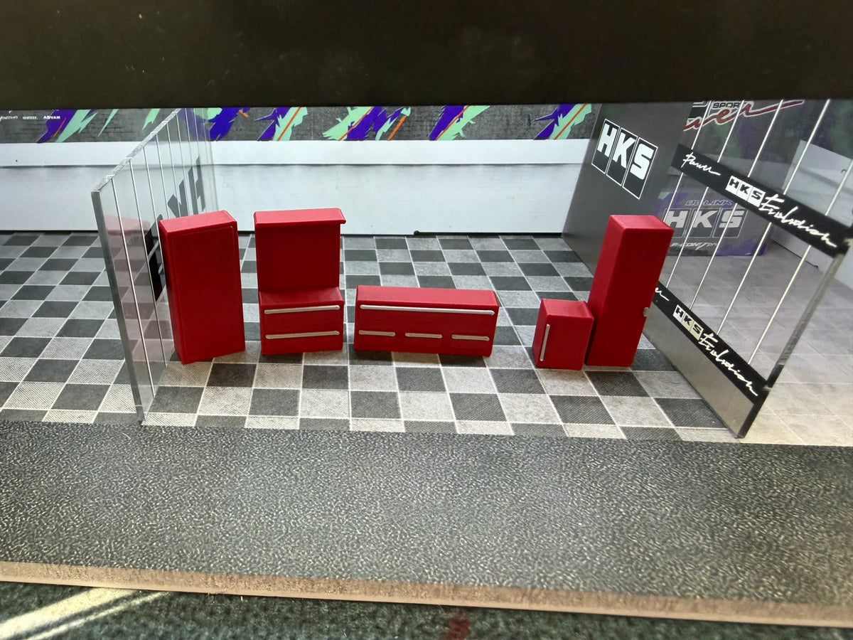 Meuble pour voitures à l'échelle 1:64 / diorama / garage - Auto Print