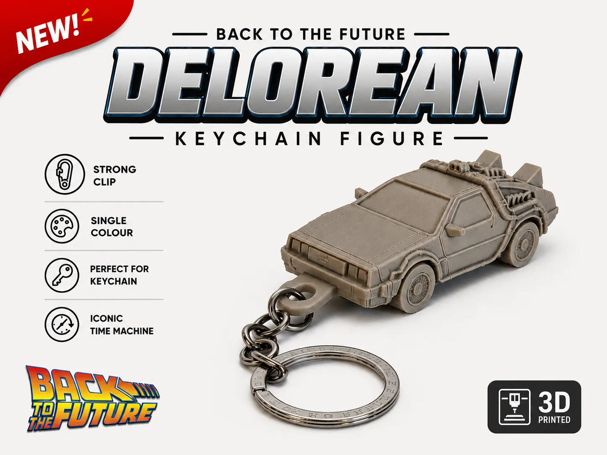 Porte-clés voiture Retour vers le futur - Geek Print