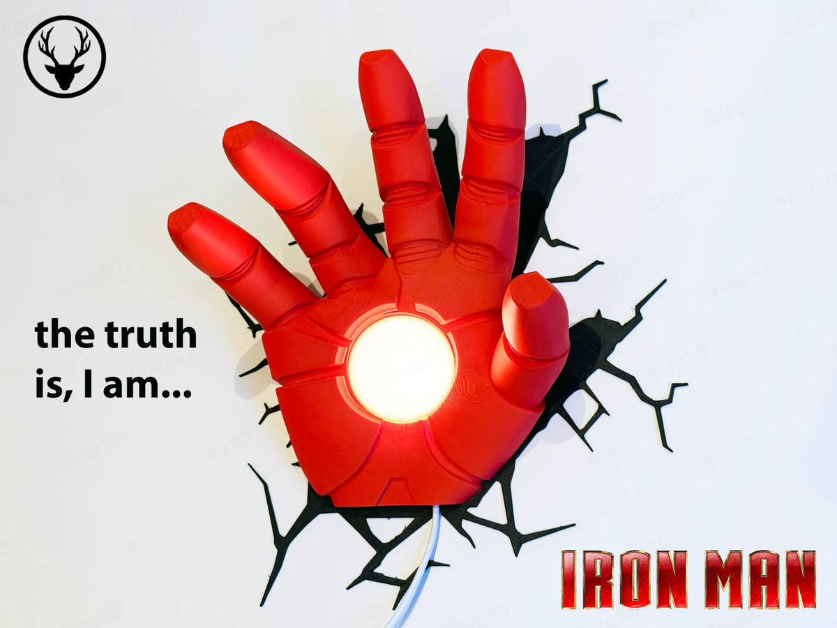 Iron Man - Kit LED mural 001 - Geek Print
